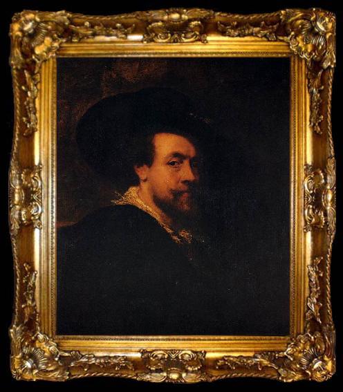 framed  Peter Paul Rubens Self-portrait with a Hat, ta009-2